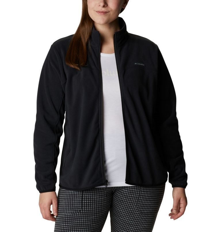 Women's Columbia Ali Peak Full Zip Fleece Jackets Black | Plus Size CA-HA186